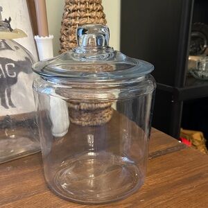 Clear Glass Kitchen Storage Jar